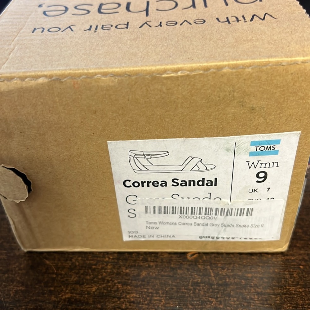 Correa Sandal Gold Suede Snake - Picture 2 of 7